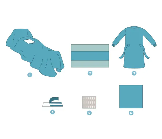 Laparotomy drape set